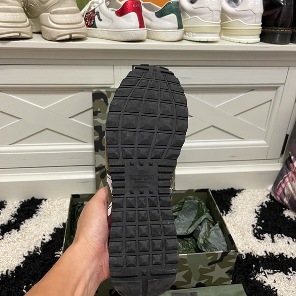 Limited Men Sz 9 (Euro Sz 42) Valentino Garavani Rockrunner Camo-star Multicolor - Picture 11 of 16